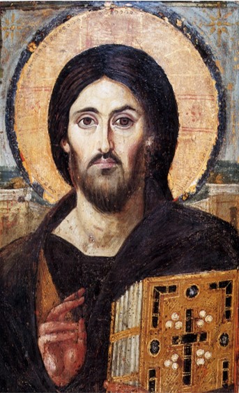 Abbildung 2: Ikone Christus Pantokrator im Katharinenkloster in Ägypten. Quelle: Internet.
